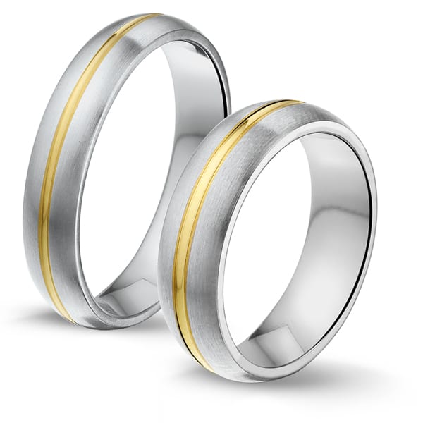 Toegeven stromen Voorgevoel Stg.06 – Alliance zilver/gouden trouw- en relatieringen - Alliance Ringen